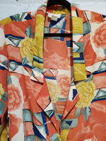 Load image into Gallery viewer, Vintage 1990s Women&#39;s Colorful Abstract Floral Print Lightweight Blazer
