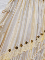 Load image into Gallery viewer, Vintage 1970s Antique Ivory Color Victorian Boho Style Long Ruffle Skirt
