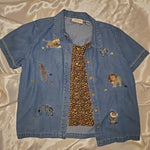 Load image into Gallery viewer, Vintage 90s Denim Short Sleeve Shirt
