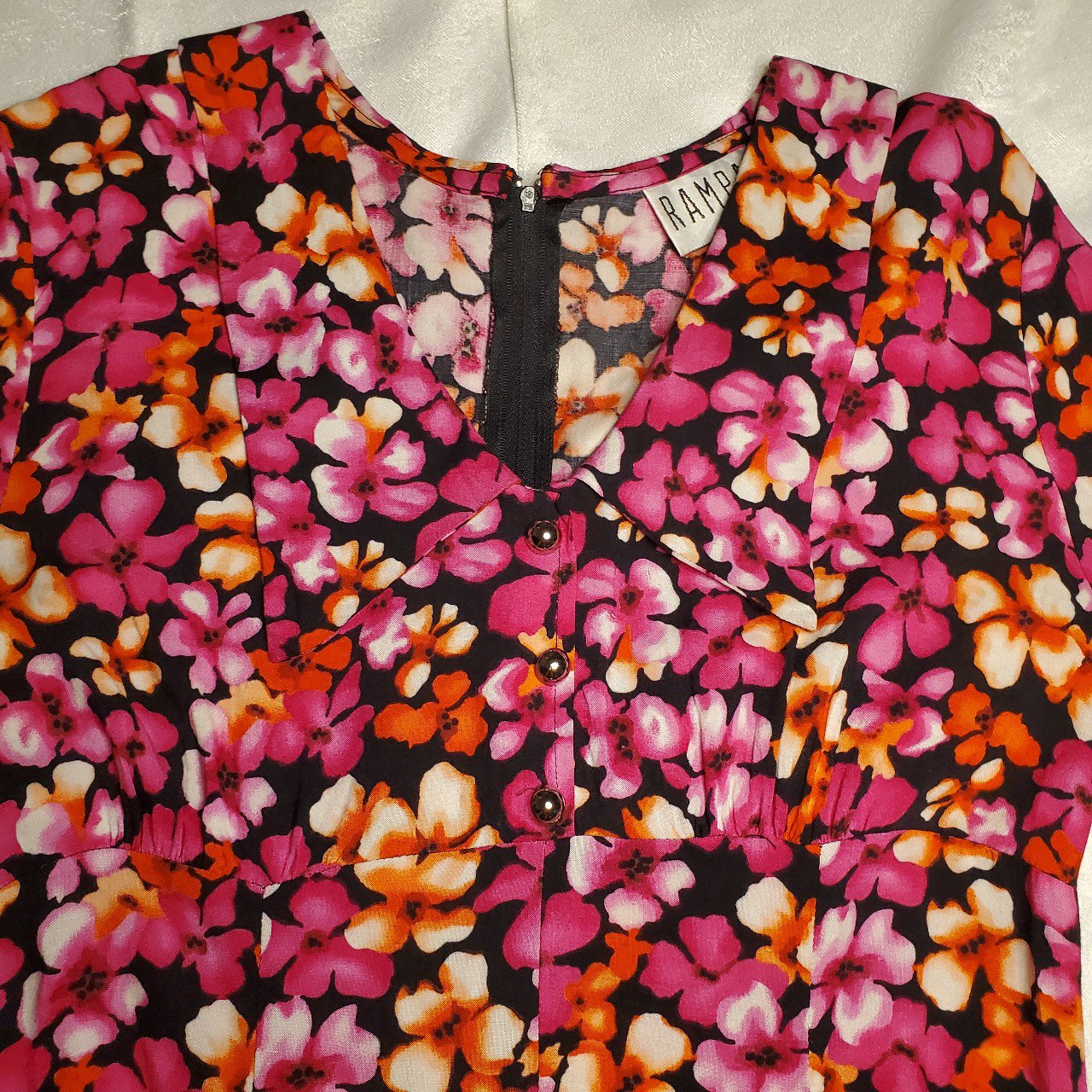 Vintage 90s  Floral Print Romper