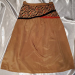 Load image into Gallery viewer, Vintage 70s/80s High Waist Tan A-Line Skirt
