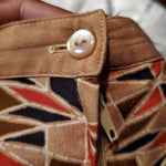 Load image into Gallery viewer, Vintage 70s/80s High Waist Tan A-Line Skirt
