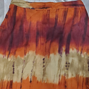 Vintage 90s Boho Tie-Dye A-Line Skirt