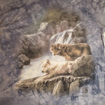 Load image into Gallery viewer, Vintage 1999 Blue Tie Dye Mountain Wolves T-Shirt
