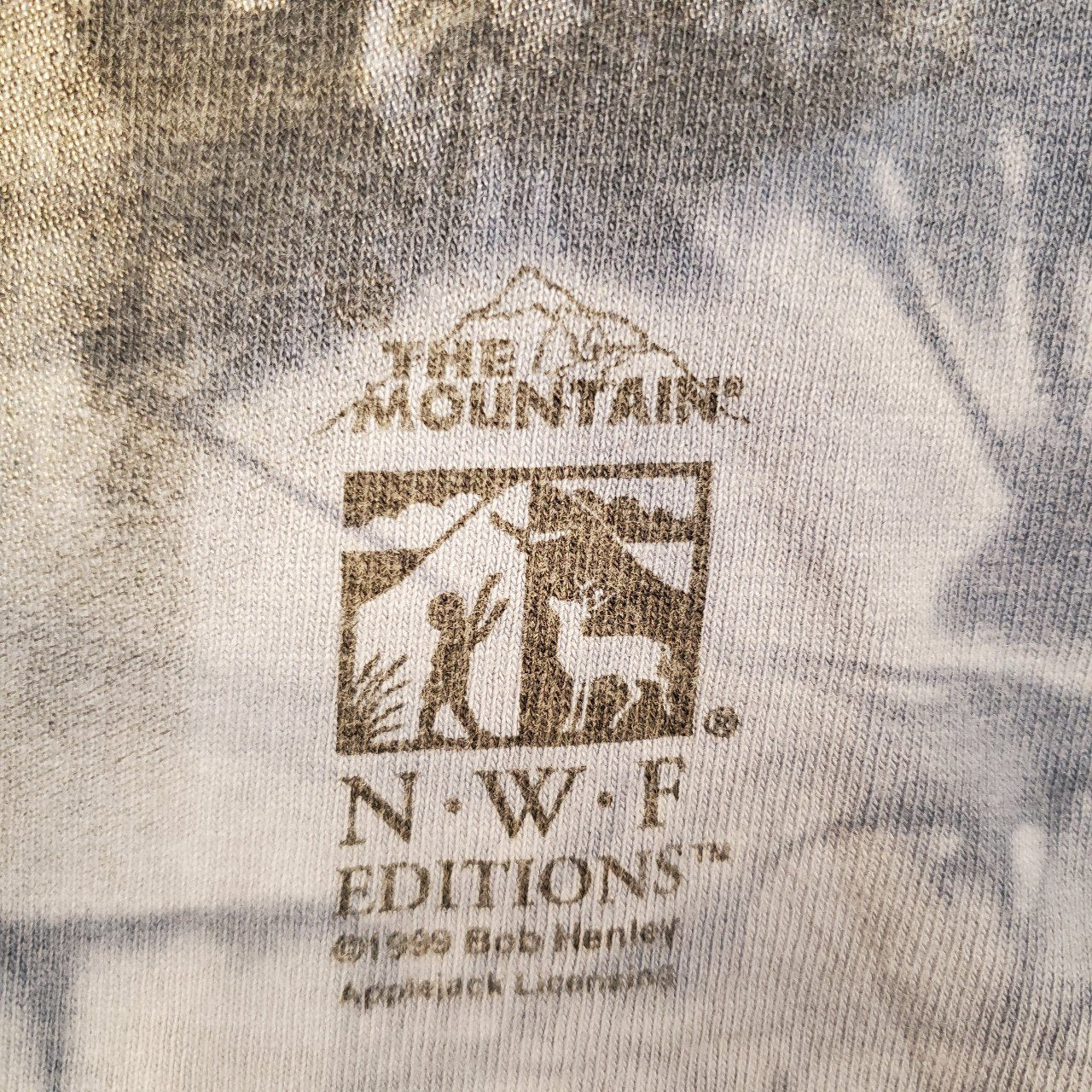 Vintage 1999 Blue Tie Dye Mountain Wolves T-Shirt