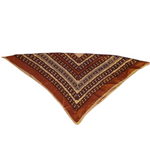 Load image into Gallery viewer, 70&#39;s/80&#39;s Caramel Brown &amp; Cream Abstract Print Scarf
