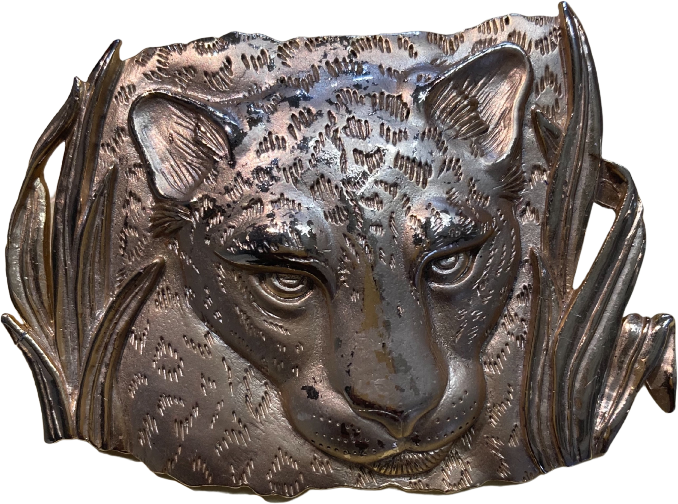 80's/90's Gold tone Lion Brooch