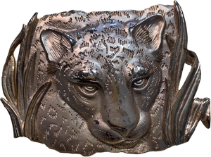 80's/90's Gold tone Lion Brooch