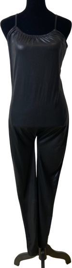Load image into Gallery viewer, 80&#39;s/90&#39;s Black Nylon Jumpsuit (Size Medium)
